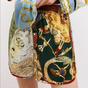 Zara patchwork print shorts sz M